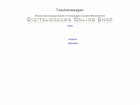 taschenwaagen.digitalwaagen-shop.de Webseite Vorschau