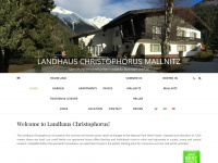 landhaus-christophorus-mallnitz.at Webseite Vorschau