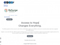 resurge.org Webseite Vorschau