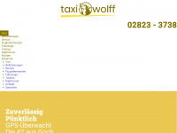 taxi-wolff.de Webseite Vorschau