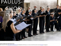 paulus-chor.ch Webseite Vorschau