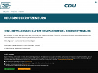 cdu-grosskrotzenburg.de Webseite Vorschau