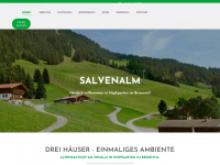 salvenalm.at Webseite Vorschau