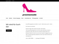 prontamoda.com Webseite Vorschau