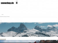 snowshop.de Webseite Vorschau