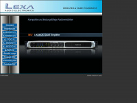 lexa-audio.de Webseite Vorschau