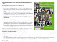juedische-mathematiker.de Webseite Vorschau