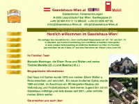 gaestehaus-wien.com Webseite Vorschau