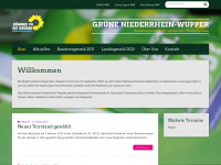 gruene-niederrhein-wupper.de Webseite Vorschau