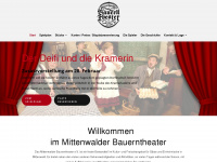mittenwalder-bauerntheater.de Webseite Vorschau
