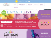 lamaze.org Webseite Vorschau