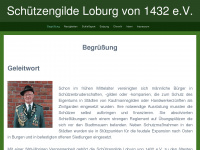 schuetzengilde.loburg.net Webseite Vorschau