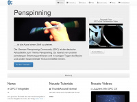 penspinning.de Webseite Vorschau