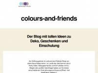 colours-and-friends.com Webseite Vorschau