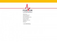 forumnotfallmedizin.at Webseite Vorschau