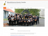 mandolinenorchester-geseke.de Webseite Vorschau