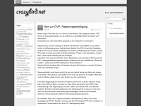 crazybird.net Webseite Vorschau