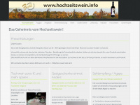 hochzeitswein.info Webseite Vorschau