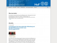 hof.uni-halle.de Webseite Vorschau