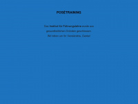 posetraining.de Webseite Vorschau