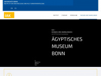 aegyptisches-museum.uni-bonn.de Webseite Vorschau