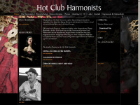 hotclubharmonists.de Webseite Vorschau