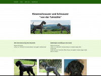 talmuehle-riesenschnauzer.de Webseite Vorschau
