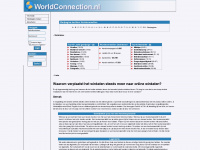 worldconnection.nl Webseite Vorschau
