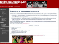 ballroomdancing.de Webseite Vorschau