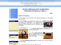 tanzsportclub-schoenberg.de Webseite Vorschau