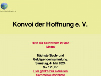 konvoi-der-hoffnung.de Webseite Vorschau