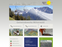 gemeindewerke-mittenwald.de Webseite Vorschau