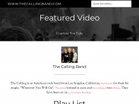 thecallingband.com Webseite Vorschau