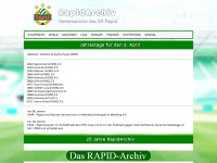 rapidarchiv.at Webseite Vorschau