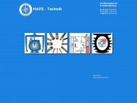 hape-technik.de Webseite Vorschau