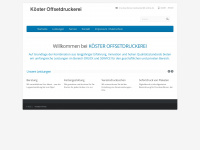 koester-druck.de Webseite Vorschau