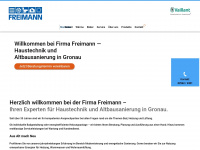 freimann-sanitaer.de Webseite Vorschau