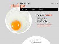 stolpe-translation.com Webseite Vorschau