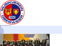 musikverein-oberweier.de Webseite Vorschau