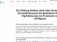 refdata.ch Webseite Vorschau