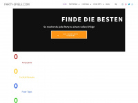 party-spiele.com Webseite Vorschau