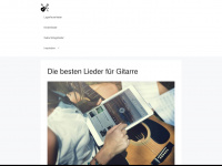 gitarrenlieder.info Webseite Vorschau