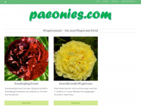 paeonies.com Webseite Vorschau