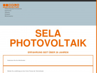 sela-photovoltaik.de Webseite Vorschau