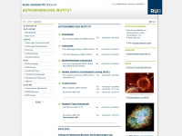 astro.ruhr-uni-bochum.de Webseite Vorschau