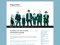 projectharuhi.net Webseite Vorschau
