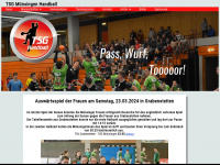 tsg-muensingen-handball.de Webseite Vorschau