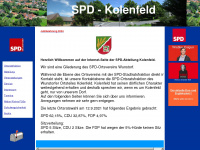 spd-kolenfeld.de Webseite Vorschau