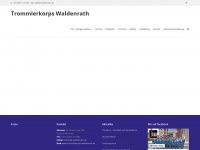 trommlerkorps-waldenrath.de Webseite Vorschau