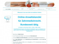 zahnarzt-rechtsanwalt.de Webseite Vorschau
